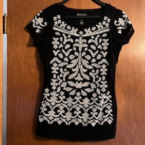 Inc International Concepts Black Women's Top size Medium - Picture 1 of 2